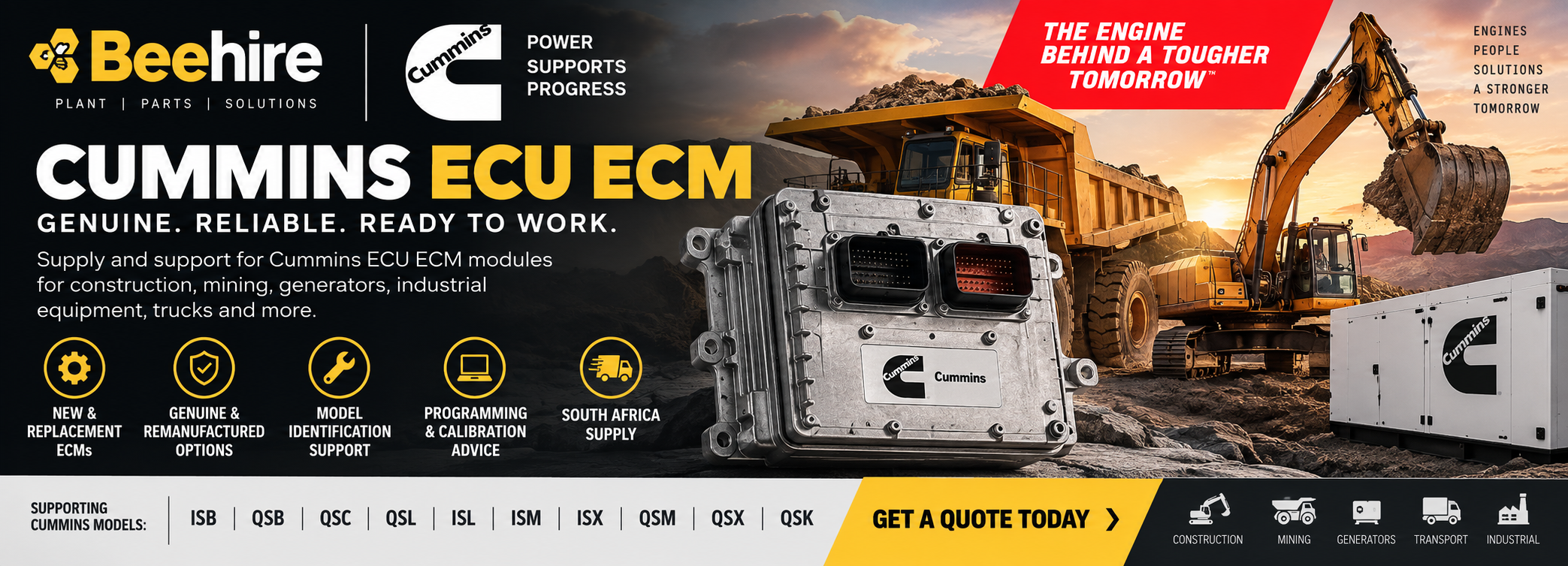 Cummins ECU ECM Electronic Control Module for Construction Equipment