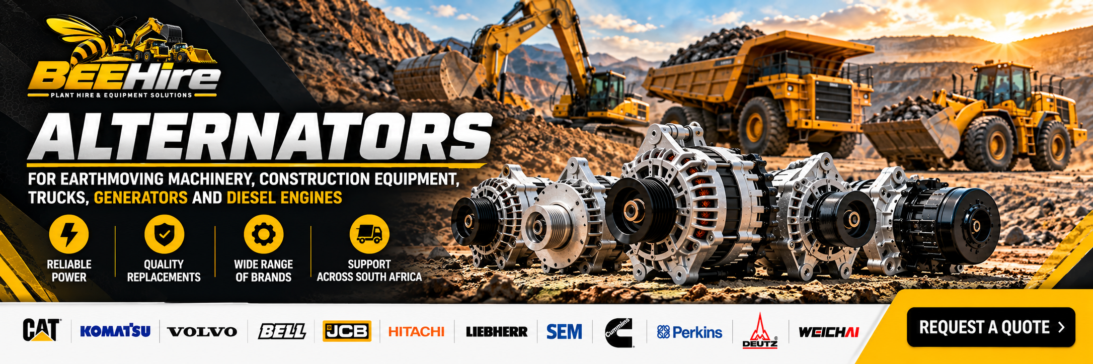 Alternators for sale in South Africa