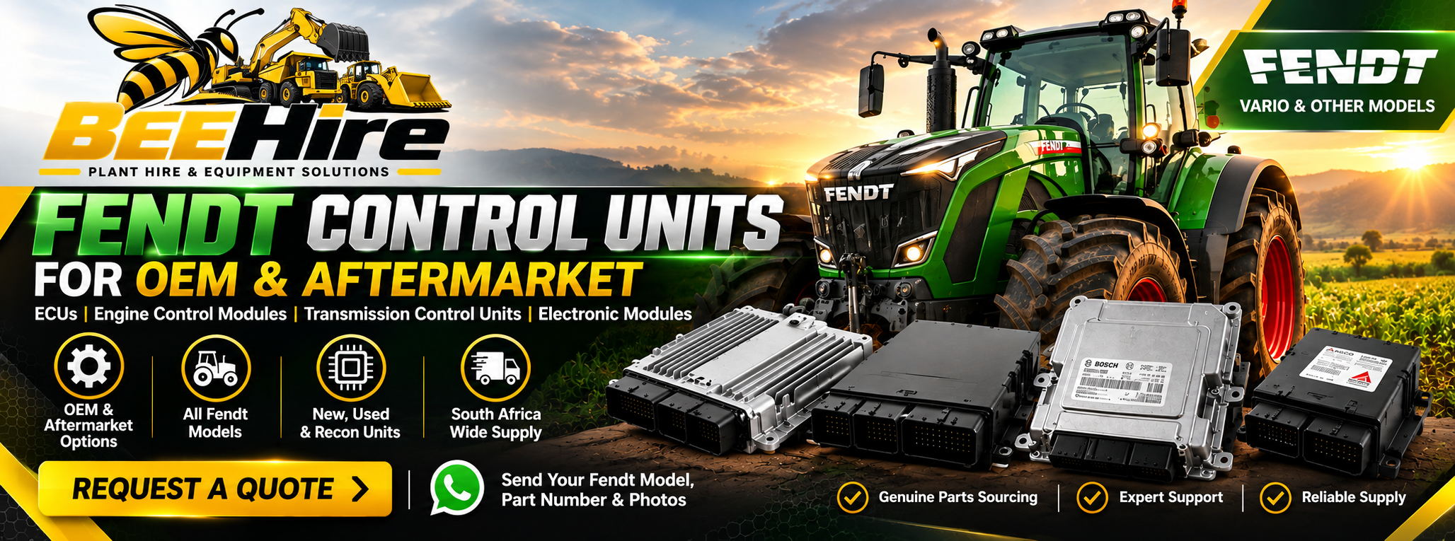 Fendt tractor engine electronic control unit