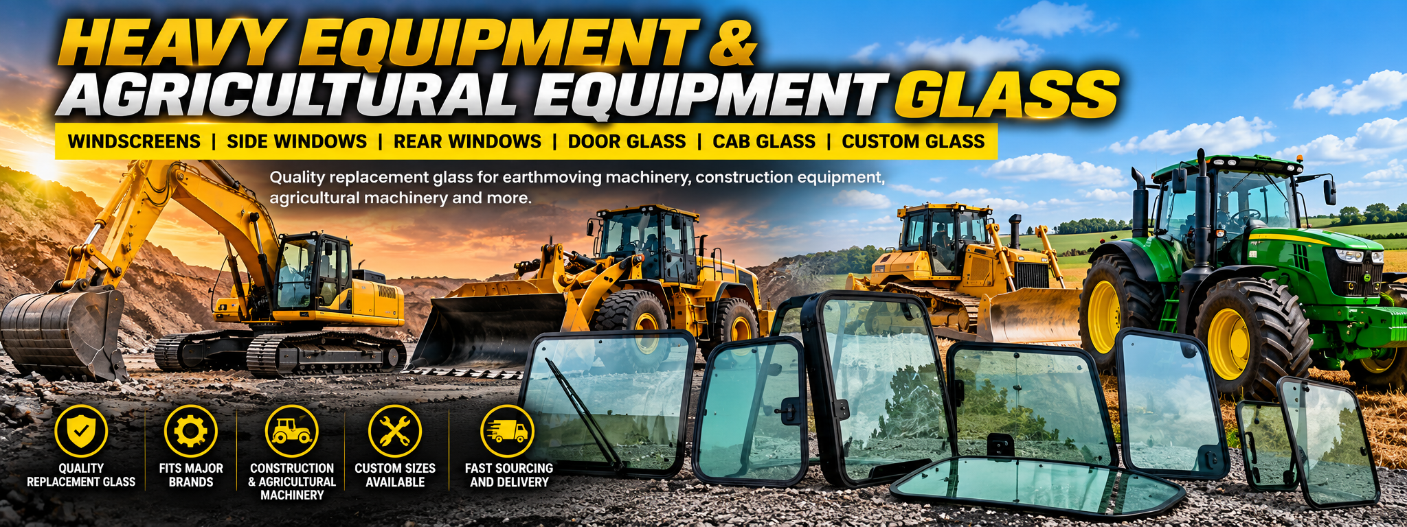 Heavy Equipment Glass