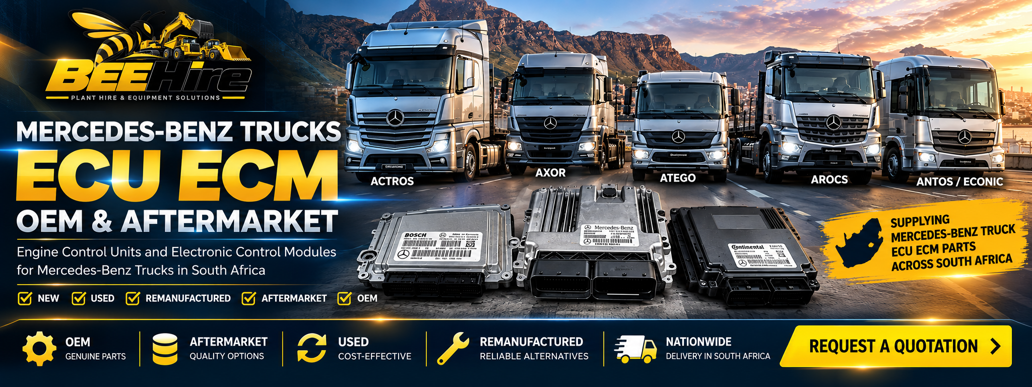 Mercedes-Benz truck engine ECU ECM replacement module