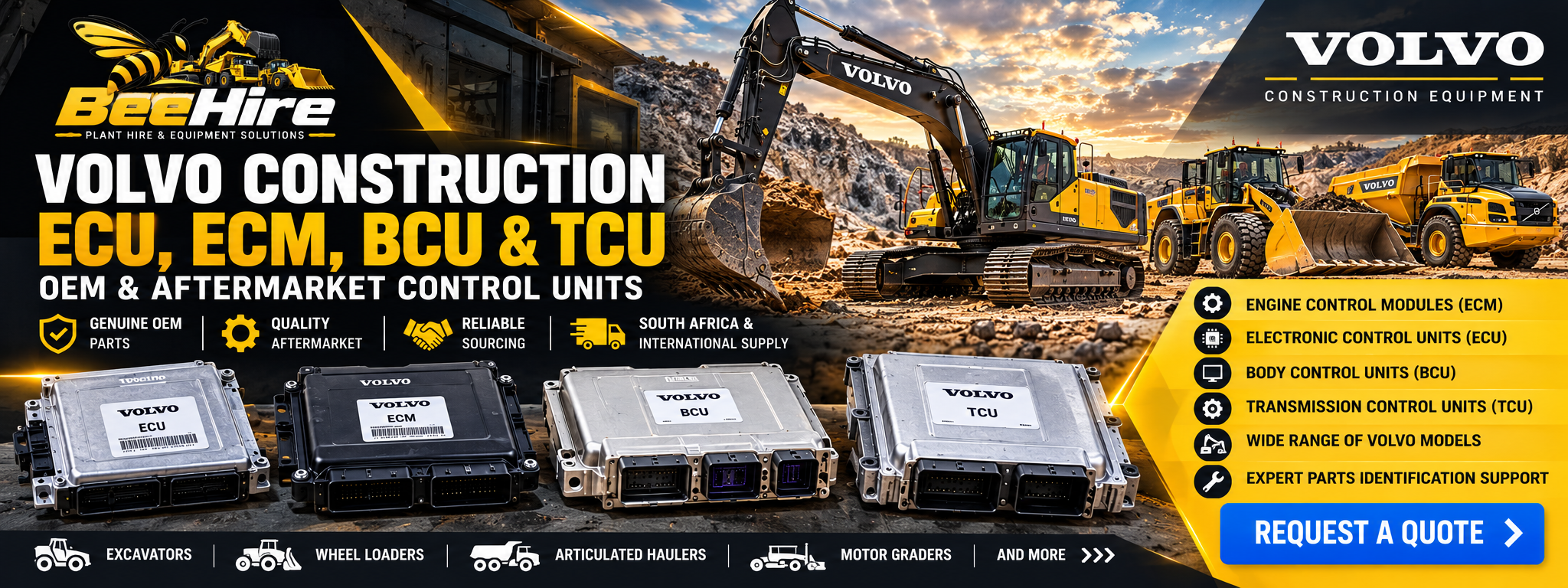 Volvo Construction ECU & ECM for Sale